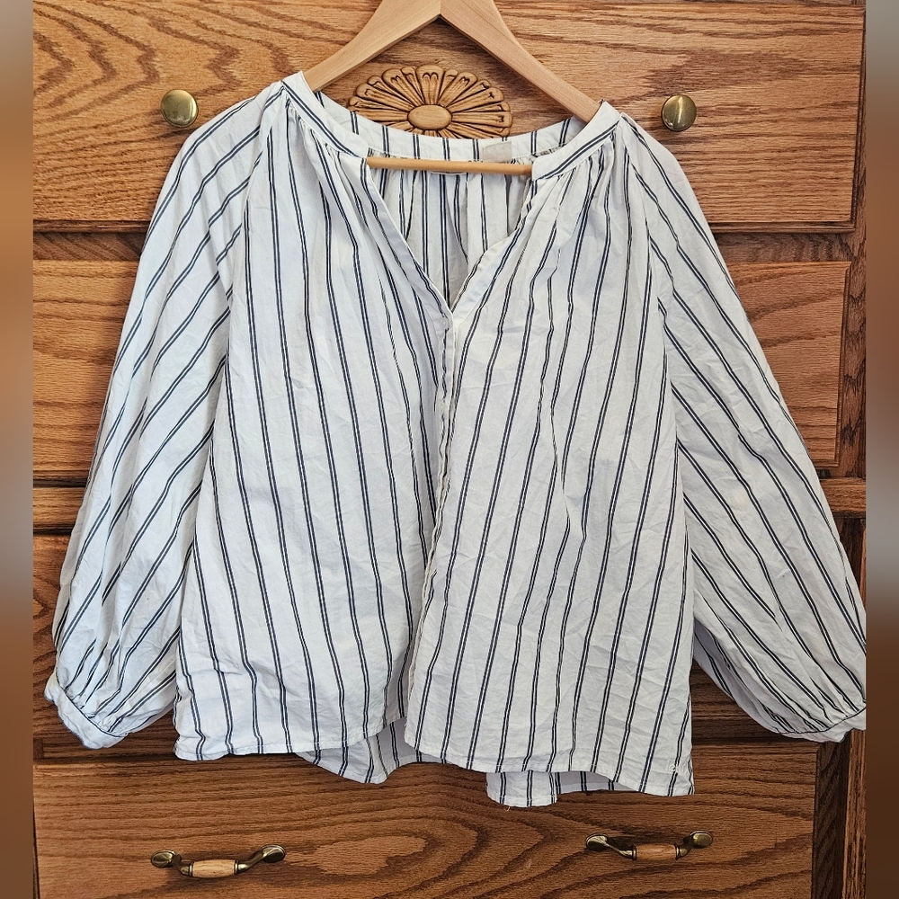 Levis Striped Peasant Top